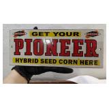 PIONEER Seed Corn porcelain 10" rack sign