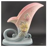 c1945 HULL Art Pottery 8.5" signed Magnolia vase