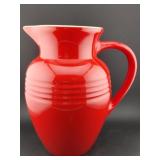 LE CREUSET 9" Cerise cherry red pitcher