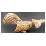 Solid 10" onyx stone chicken rooster sculpture