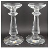 WATERFORD Illuminology pair large candlesticks 8"