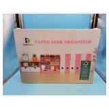 Darfoo paper desk organizer