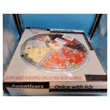 Chefs star onlce with lids appetizer tray