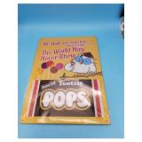 Tootsie pop hanging sign