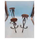 Set of candle holders