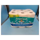12 rolls of angel soft linen scented toilet paper