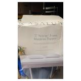 casaluna 3" serene foam queen mattress topper