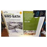 api bird bath heated 20 inch with stand