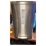 stainless steel trash can
