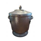 Vintage Hammered Aluminum Ice Bucket