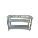 White Console Table 4Ftx30"x 18"