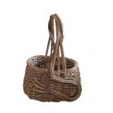 Vintage Woven Bamboo Basket