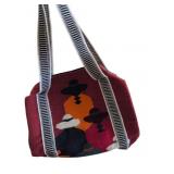 Knit Women in Braids Travel Bag with Linen Lining