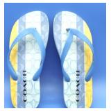 coach flip flops size 9