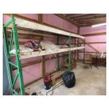 EMPTY RACKS AND REFRIGERATOR