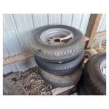 ST205/75D15 6 PLY TRAILER TIRE WITH WHEEL (4 PCS)
