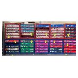 HARDWARE BIN WITH CONTENTS (10BINS) (ASSORTMENT OF WASHERS, NUTS, BOLTS, ETC.)