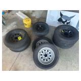 ST205/75D15 6 PLY TRAILER TIRE AND WHEEL (2PCS), ST225/75R15 8 PLY TRAILER TIRE AND WHEEL (2PCS), ST205/75P15 6 PLY TRAILER TIRE AND WHEEL (1PC), MISC TIRES