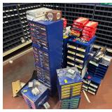 LARGE ASSORTMENT OF HARDWARE WITH BINS