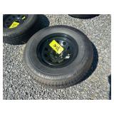 ST225/75R15 8 PLY TRAILER TIRE AND WHEEL