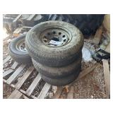 ST225/75R15 8 PLY TRAILER TIRE WITH WHEEL (3 PCS)