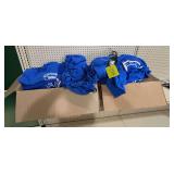 2 BOXES BLUE EQUIPMENT OUTLET/LS TSHIRTS