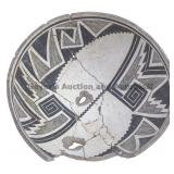 Bisected Half-Banded Center Mimbres Classic Bowl