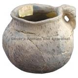 Coil Handled Punctate Jar MImbres Plainware