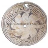 Mid Band Trisected w/ Center Fan Geometric Mimbres Mid Band Trisected w/ Center Fan Geometric Mimbres