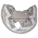 Nested Fan Element Geometric Mimbres Bowl Nested Fan Element Geometric Mimbres Bowl