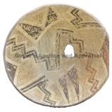 Alternating Halved Geometric Mimbres Bowl