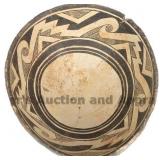 Warped Scroll Geometric Mimbres Classic Bowl Warped Scroll Geometric Mimbres Classic Bowl