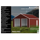 45FTx25FT Double Garage Steel Barn Shed - Model # K4525G