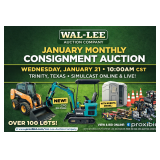 Wal-Lee Auction Company Jan 21st 2026 Auction