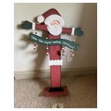 Wood Christmas Santa Decoration Piece