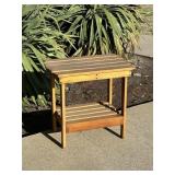 Wood Outdoor Side Table #2