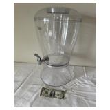 Plastic Drink Dispenser With Tap & Ice Container