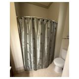 Nice Shower Curtain, Liner & Decorative Hooks