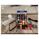 Superior Pool Ball Set, Chalk, Rack & More