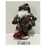 Smaller Santa w Dark Plaid Outfit