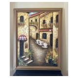 Original Tuscany Style Oil Painting - Ornate Frame