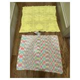 2 Afghan Type Baby Blankets #1