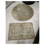 Matching Sage Throw Rugs - 1 Round 1 Rectangle
