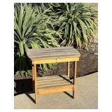 Wood Outdoor Side Table #1