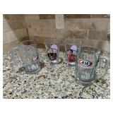 Collectible Logo Adv. & Coca Cola Nascar Glasses