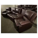 Nice Leather Theater Seat Set -Electric Recline #2