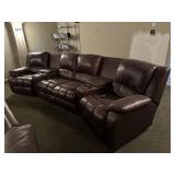 Nice Leather Theater Seat Set -Electric Recline #1