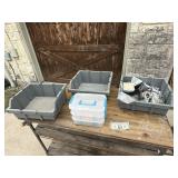 4 Plastic Organizers With Hardware
