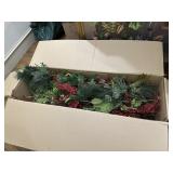 Large Lot of Christmas Floral Decor