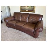 Leather 3 Person Couch